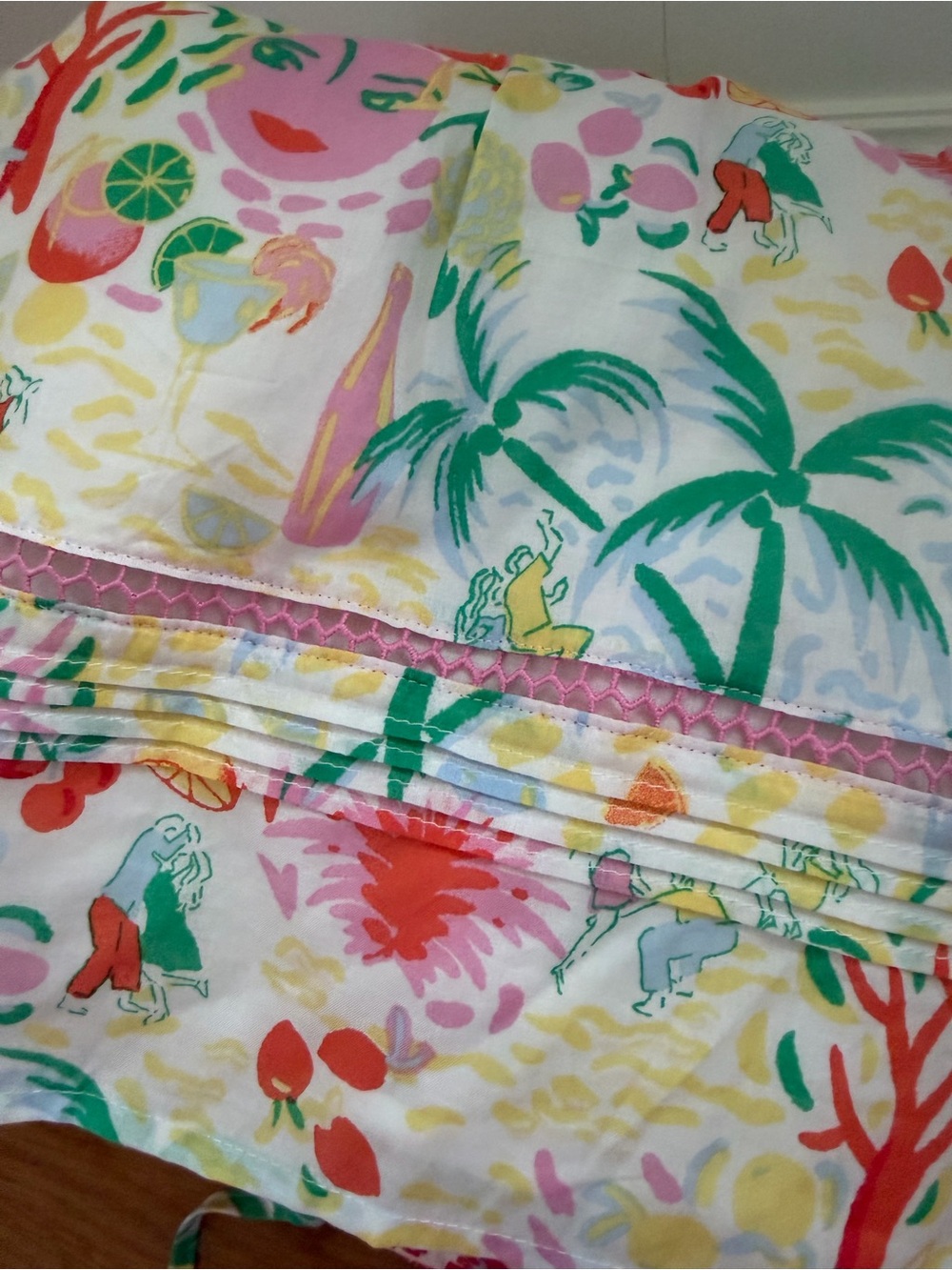 NWT Roller Rabbit Yellow Multicolor Tropical Print Mini Dress - Picture 2 of 3